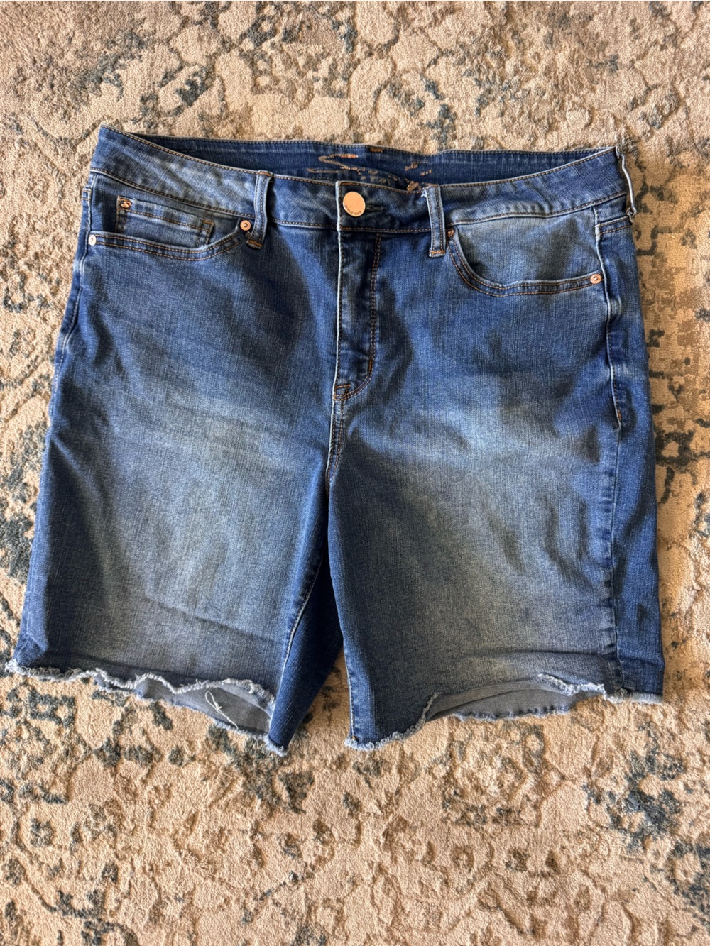 Seven Mankind Bermuda Blue Women's Denim Shorts